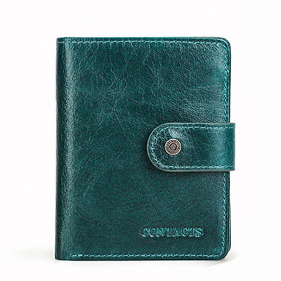 Billetera Multifuncional de Cuero Crazy Horse para Hombre - Image 6