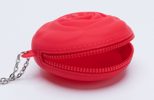Monedero de Silicona Ecológico con Diseño de Rosa - Bolsa Multiusos Impermeable - Image 6