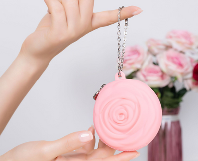 Monedero de Silicona Ecológico con Diseño de Rosa - Bolsa Multiusos Impermeable - Image 8