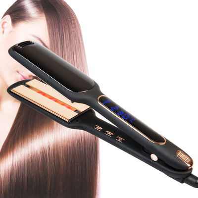 Plancha Alisadora Profesional con Tecnología Infrarroja y Pantalla LCD