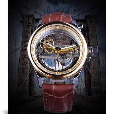 Reloj Mecánico Automático Resistente al Agua con Esfera Doble - Image 3
