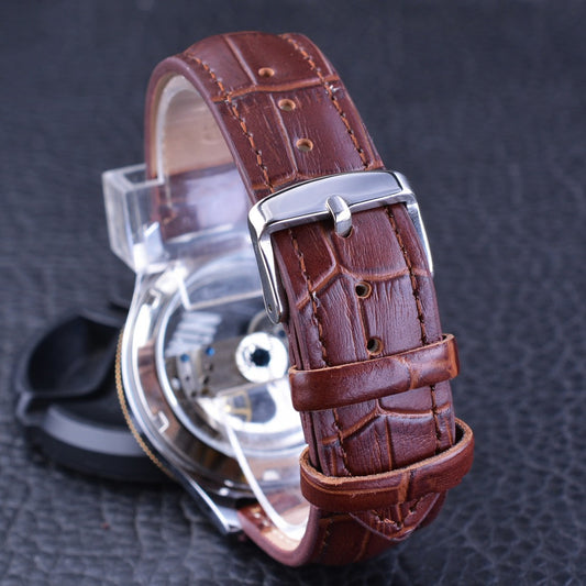 Reloj Mecánico Automático Resistente al Agua con Esfera Doble - Image 2