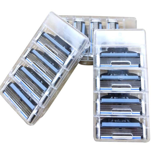 Gillette Mach3 razor blade refills box with 8 cartridges, featuring a blue and black design with a 20% discount. - Image 6