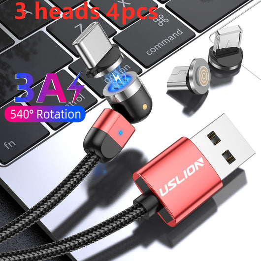 Cable Magnético de Carga Rápida 3A Compatible con Apple - Rotación 540° - Image 15