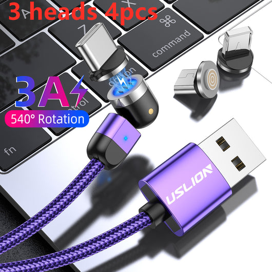 Cable Magnético de Carga Rápida 3A Compatible con Apple - Rotación 540° - Image 16