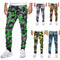 Pantalones Deportivos Camuflaje Cintura Media Elásticos Estampados