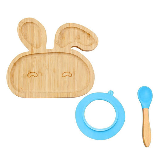 Conjunto de Plato y Cuchara de Bambú para Bebés y Niños Pequeños - Image 3