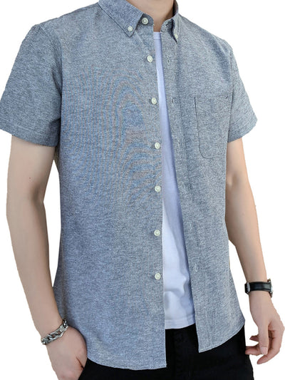 Camisa Slim Fit Estilo Coreano para Hombre - Image 15