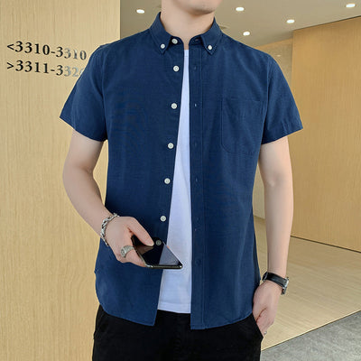 Camisa Slim Fit Estilo Coreano para Hombre - Image 13