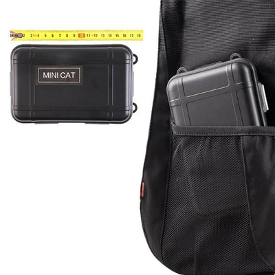 13-piece outdoor survival kit in a black case, including a tactical pen, folding knife, flashlight, compass, and emergency blanket. - Image 6