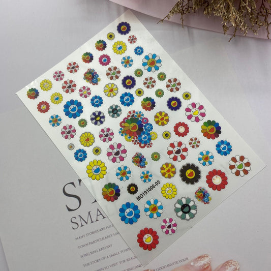 Stickers de Uñas Transparentes Autoadhesivos Girasol Murakami - Diseño Septiembre - Image 2
