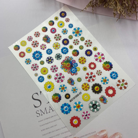 Stickers de Uñas Transparentes Autoadhesivos Girasol Murakami - Diseño Septiembre - Image 2