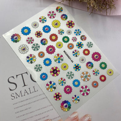 Stickers de Uñas Transparentes Autoadhesivos Girasol Murakami - Diseño Septiembre - Image 3