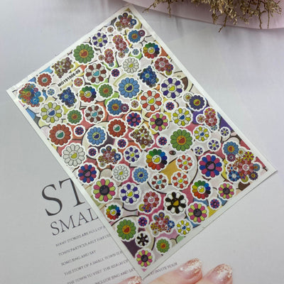 Stickers de Uñas Transparentes Autoadhesivos Girasol Murakami - Diseño Septiembre - Image 4