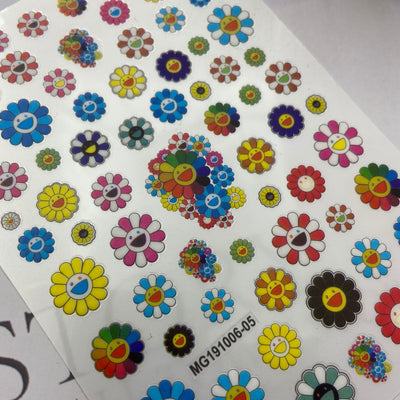 Stickers de Uñas Transparentes Autoadhesivos Girasol Murakami - Diseño Septiembre - Image 9