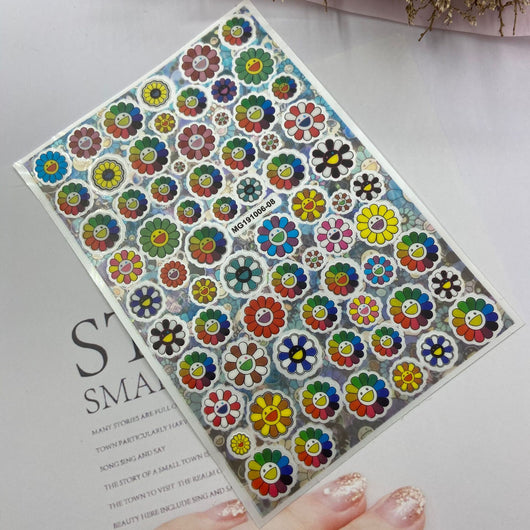 Stickers de Uñas Transparentes Autoadhesivos Girasol Murakami - Diseño Septiembre - Image 12