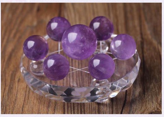Arreglo de Siete Estrellas en Amatista Natural - Esfera de Cristal Decorativa - Image 11