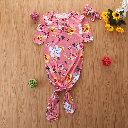 Saco de Dormir Floral para Bebé con Mangas Largas - Anti-Patadas Primavera Otoño - Image 2