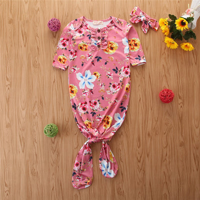 Saco de Dormir Floral para Bebé con Mangas Largas - Anti-Patadas Primavera Otoño - Image 2