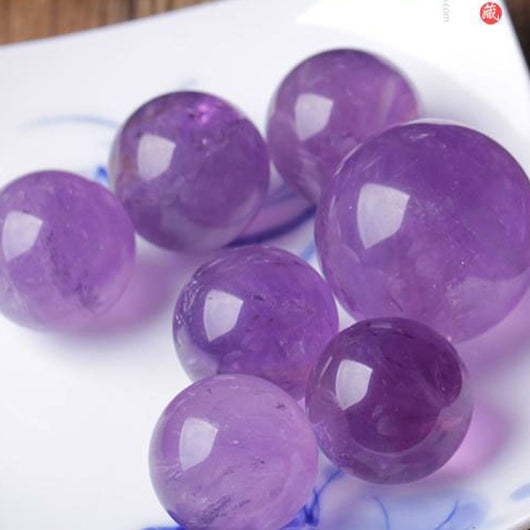 Arreglo de Siete Estrellas en Amatista Natural - Esfera de Cristal Decorativa - Image 4