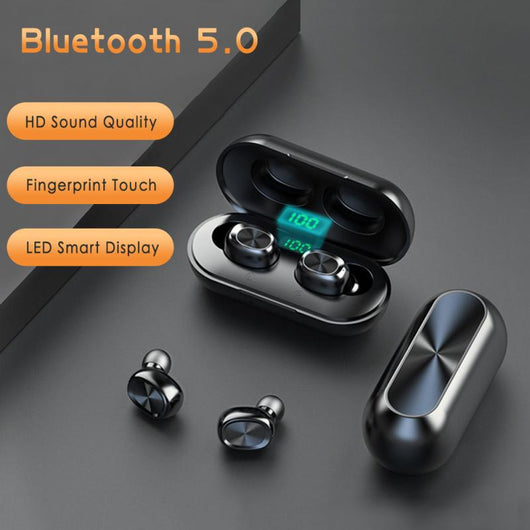 Auriculares Bluetooth B5 TWS 5.0 con Pantalla Digital y Sonido Estéreo Binaural - Image 4