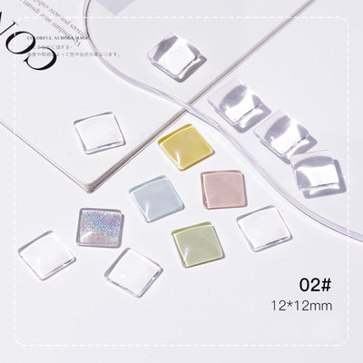 Carta de Colores Vidrio Transparente para Nail Art Diseños Ovalados - Image 15