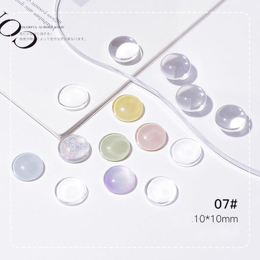 Carta de Colores Vidrio Transparente para Nail Art Diseños Ovalados - Image 19