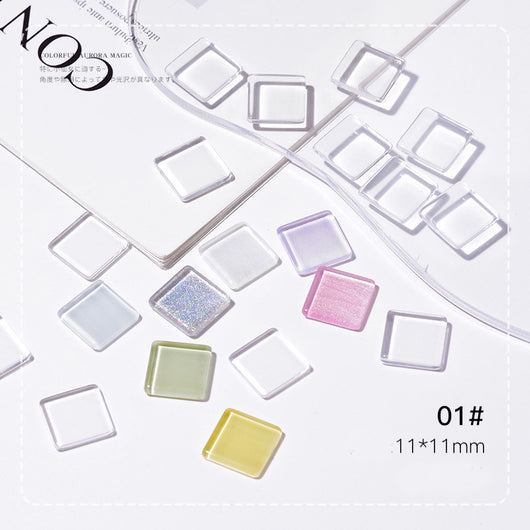 Carta de Colores Vidrio Transparente para Nail Art Diseños Ovalados - Image 5