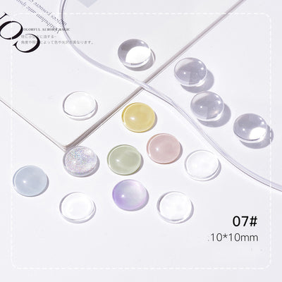 Carta de Colores Vidrio Transparente para Nail Art Diseños Ovalados - Image 6