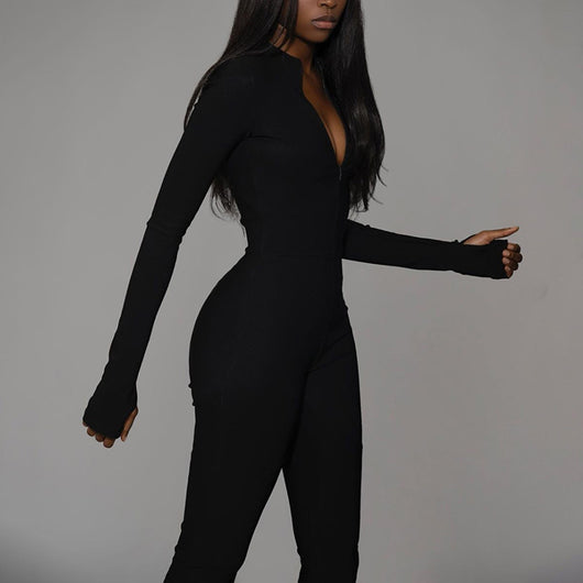 Jumpsuit Deportivo de Cintura Alta con Cierre para Mujer - Primavera y Verano - Image 7
