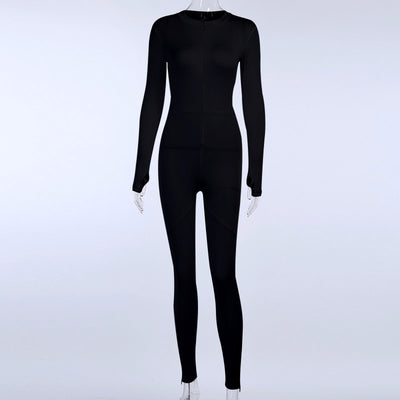 Jumpsuit Deportivo de Cintura Alta con Cierre para Mujer - Primavera y Verano - Image 8