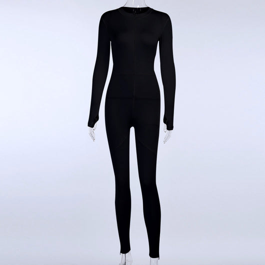 Jumpsuit Deportivo de Cintura Alta con Cierre para Mujer - Primavera y Verano - Image 8