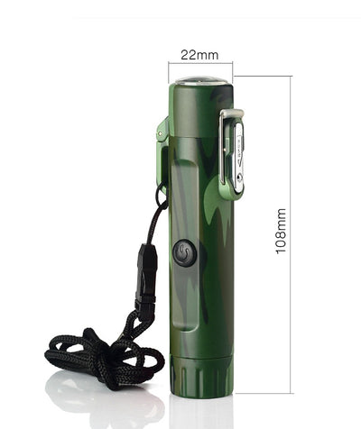 Encendedor USB Recargable con Brújula para Aventuras al Aire Libre - Image 12