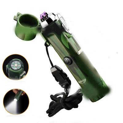 Encendedor USB Recargable con Brújula para Aventuras al Aire Libre - Image 19