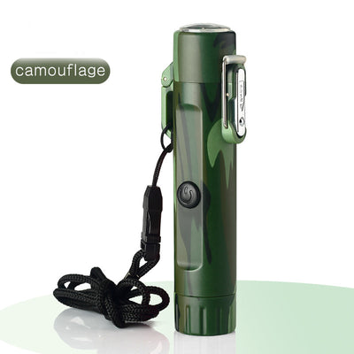 Encendedor USB Recargable con Brújula para Aventuras al Aire Libre