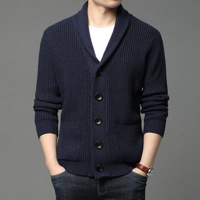Cardigan Tejido para Hombre con Solapa Elegante - Image 8