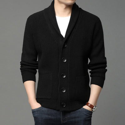 Cardigan Tejido para Hombre con Solapa Elegante - Image 10