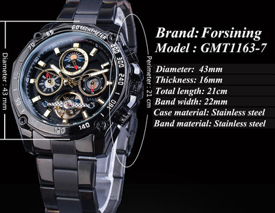 Reloj Automático Tourbillon Multifuncional Resistente al Agua - Image 10