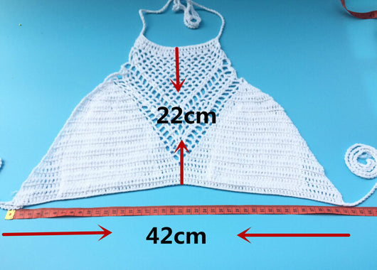 Bikini Tejido a Mano con Diseño Trenzado y Halter Envolvente - Image 8