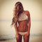 Bikini Tejido a Mano con Diseño Trenzado y Halter Envolvente
