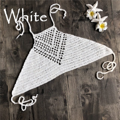 Bikini Tejido a Mano con Diseño Trenzado y Halter Envolvente - Image 6