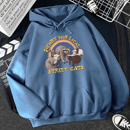 Sudadera Estampada Gato Callejero para Mujer - Diseño Cartoon - Image 12
