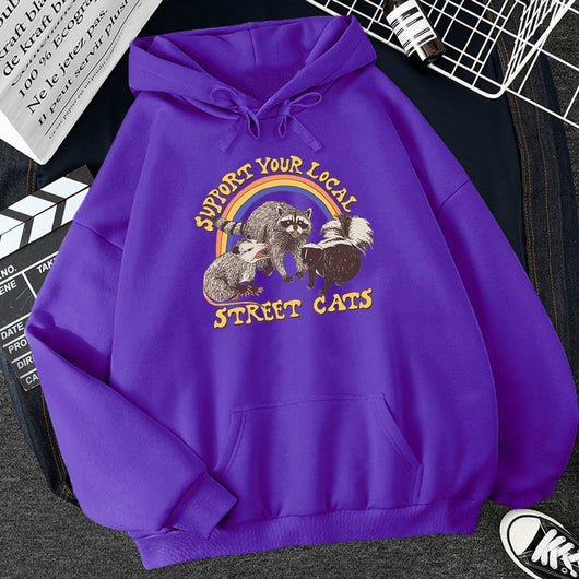 Sudadera Estampada Gato Callejero para Mujer - Diseño Cartoon - Image 6