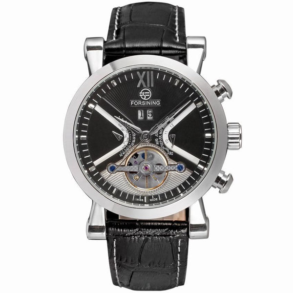 Reloj Automático Flywheel para Hombre con Correa de Cuero - Image 2
