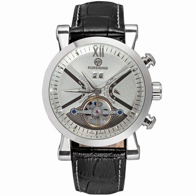 Reloj Automático Flywheel para Hombre con Correa de Cuero - Image 5