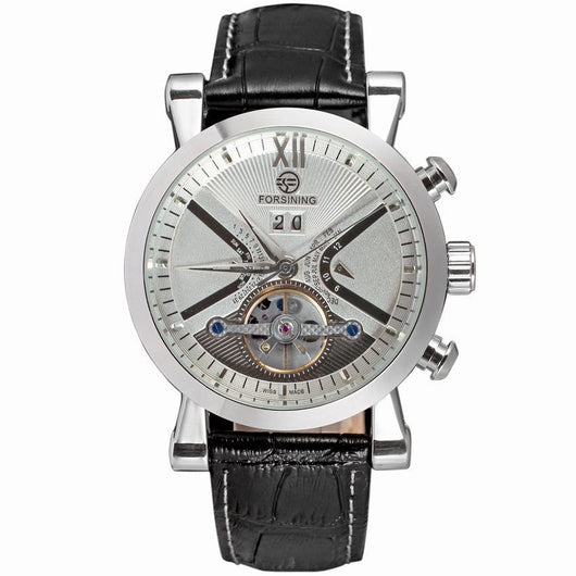 Reloj Automático Flywheel para Hombre con Correa de Cuero - Image 5