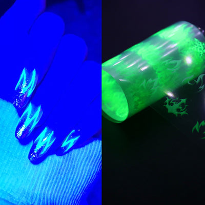 Set de Stickers para Uñas Efecto Llama Fluorescente - Diseños Estrella Ins Color - Image 7