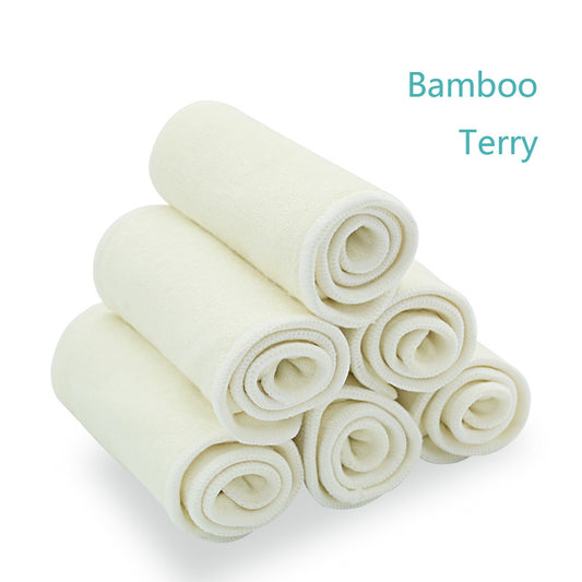 Pañales Lavables de Fibra de Bambú Puro - Absorbentes y Reutilizables
