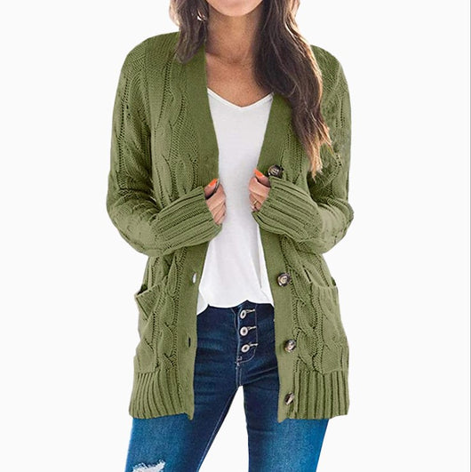 Cardigan Tejido de Largo Medio - Comodidad y Estilo - Image 8