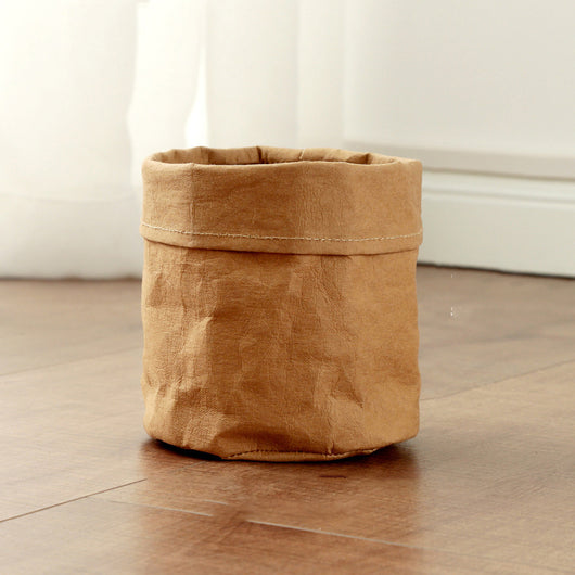 Cesta de Almacenamiento Kraft Vintage para Escritorio - Image 3